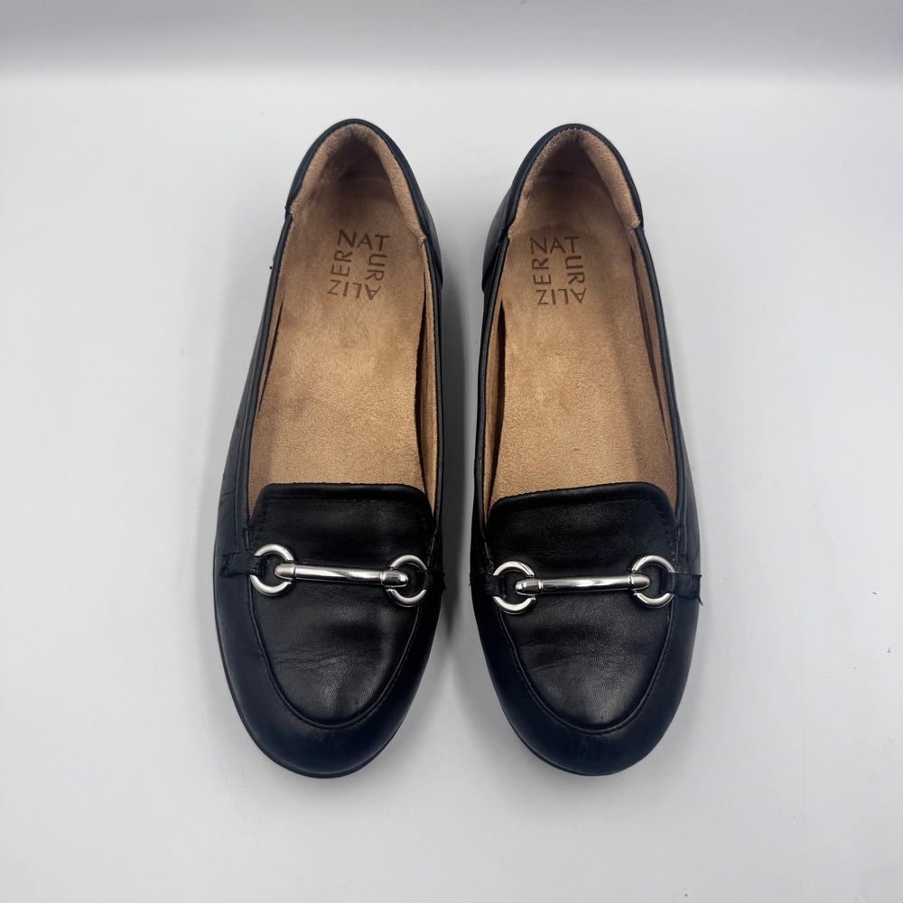 Lucky Brand Fern Brown Leather Ballet Flats Round Toe Slip On Shoes Womens 7.5 M